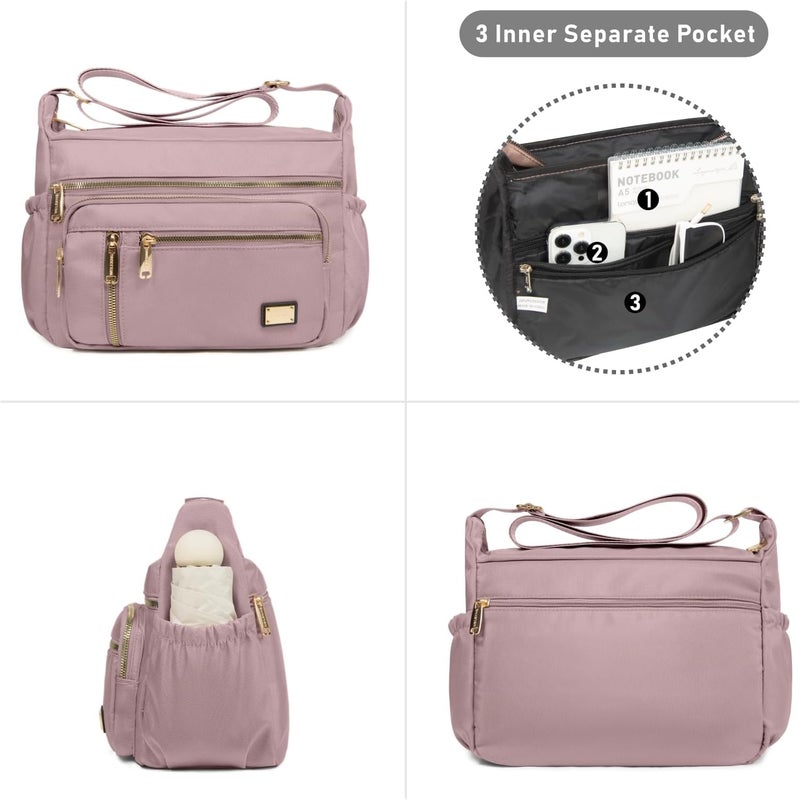 NPBAG Crossbody Bag for Women, Shoulder Purse Handbag Messenger Bag, Trendy Pocketbooks, Waterproof and Multi-Pockets - Image 2